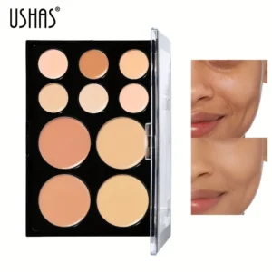 10-Color Concealer Palette for Full Coverage Contour - USHAS