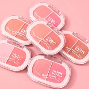 2-Compartment Powder Blush with Natural Finish UF099B by USHAS