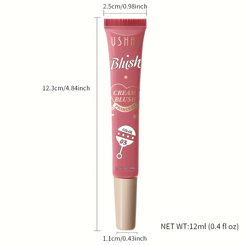 USHAS 4-Color Liquid Blush Eyeshadow Lip Cheek Shimmer FS324 4 ushas 4 color liquid blush eyeshadow lip cheek dual use contour natural fine shimmer fs324 SPU929510167685 8246