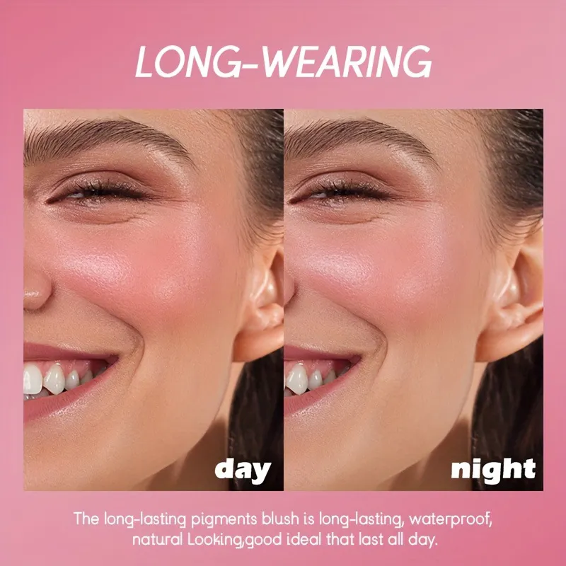 USHAS 4-Color Liquid Blush Eyeshadow Lip Cheek Shimmer FS324 6 ushas 4 color liquid blush eyeshadow lip cheek dual use contour natural fine shimmer fs324 SPU929510167685 8248
