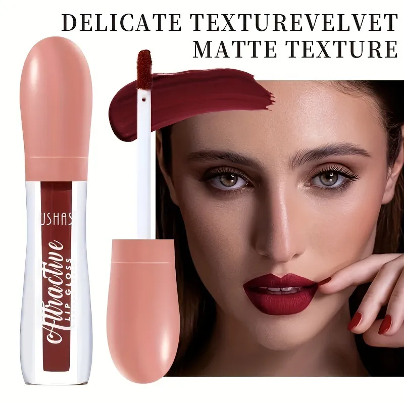 USHAS 6-Color Matte Liquid Lipstick - Long-Lasting & Waterproof 3 ushas 6 color matte liquid lipstick long lasting non sticky non fading waterproof lip gloss SPU726090998079 298