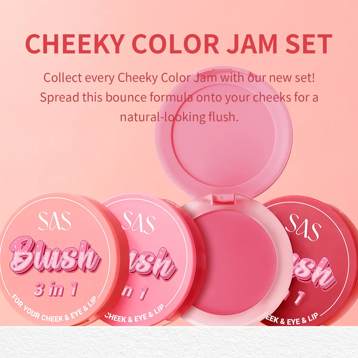 USHAS Blush Natural Glow Lightweight & Waterproof SAC002 2 ushas blush lightweight fine texture long lasting waterproof natural glow sac002 SPU926475795553 7847