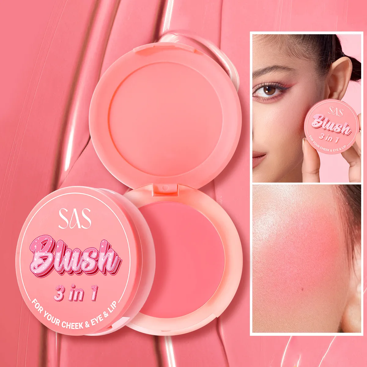 USHAS Blush Natural Glow Lightweight & Waterproof SAC002 7 ushas blush lightweight fine texture long lasting waterproof natural glow sac002 SPU926475795553 7852
