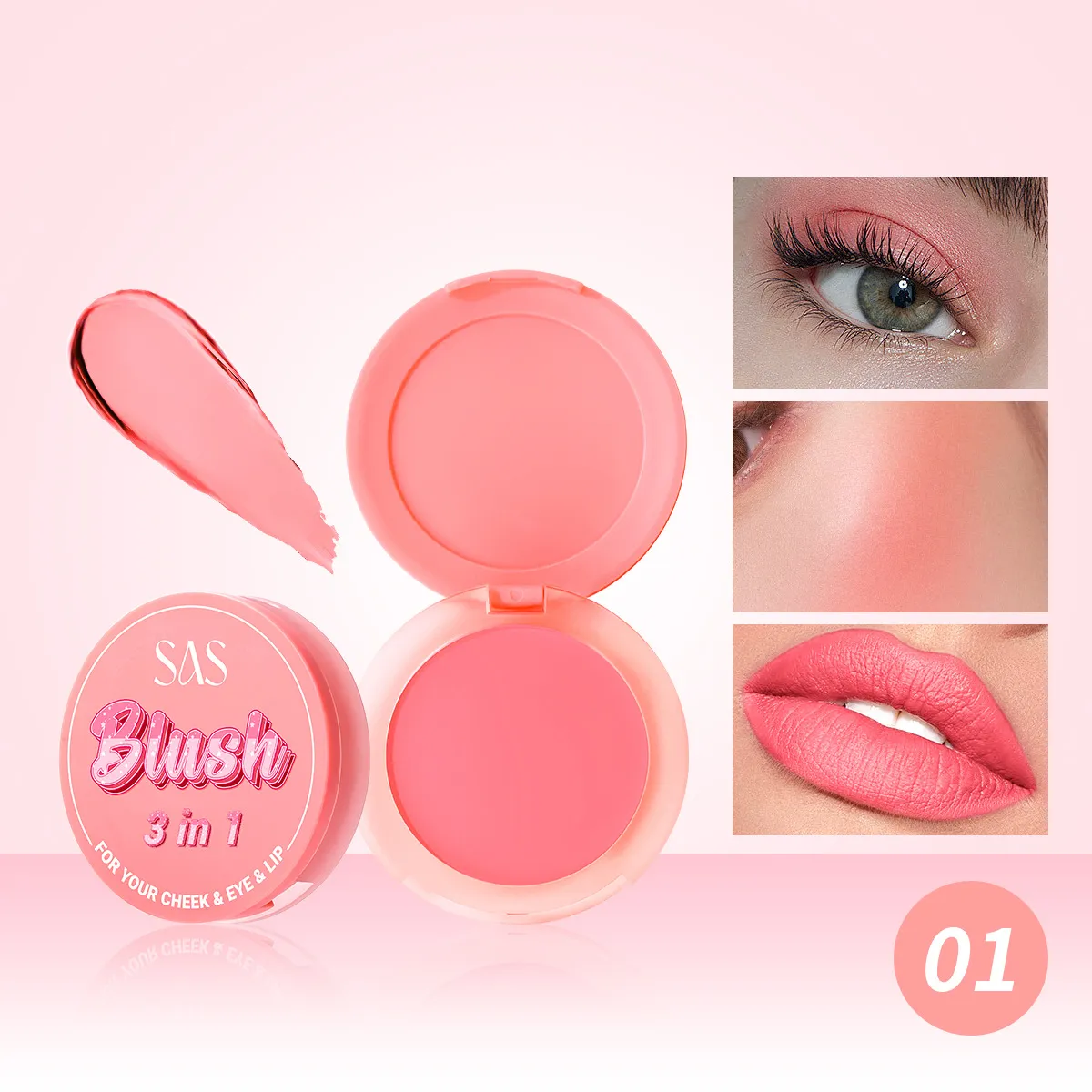 USHAS Blush Natural Glow Lightweight & Waterproof SAC002 9 ushas blush lightweight fine texture long lasting waterproof natural glow sac002 SPU926475795553 7854