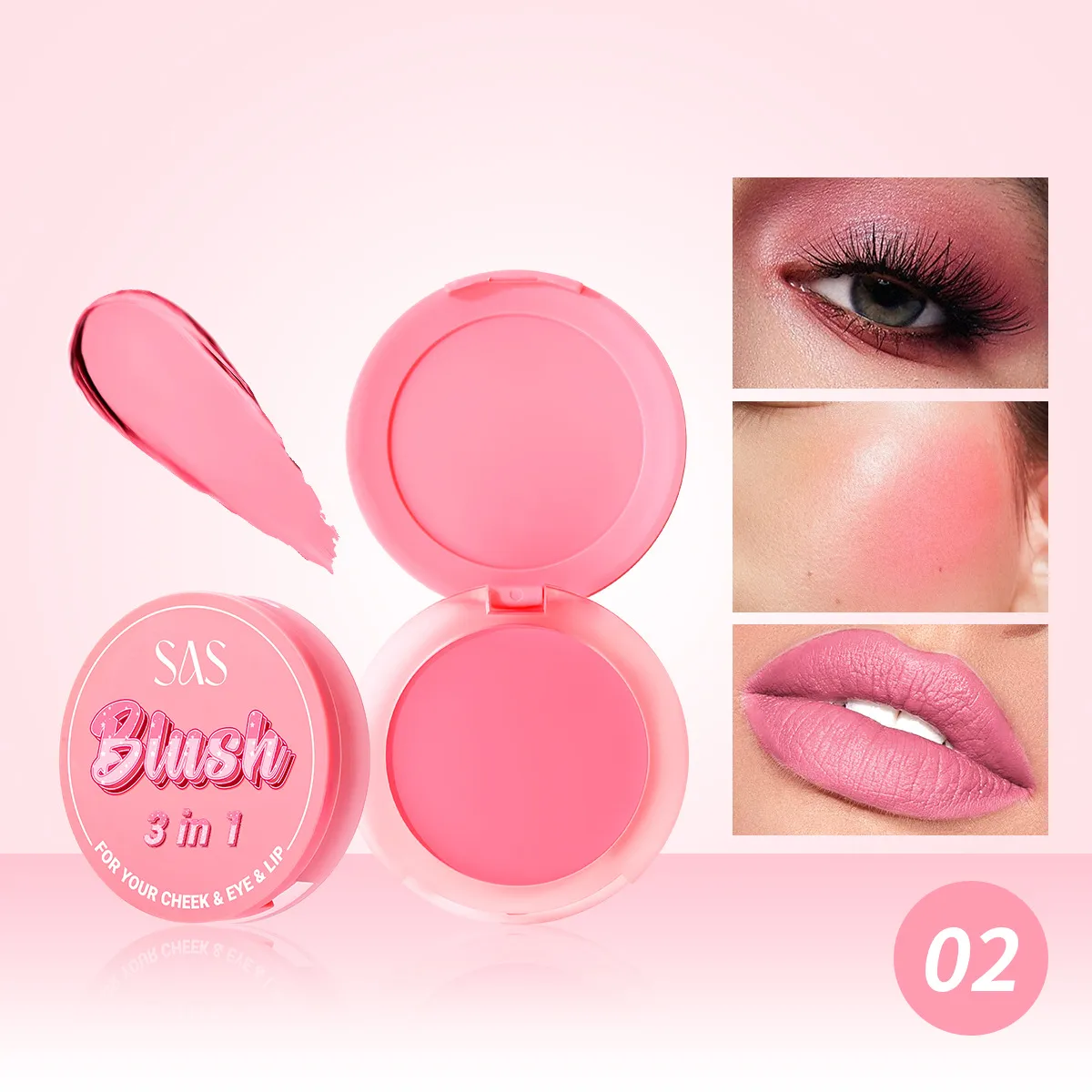 USHAS Blush Natural Glow Lightweight & Waterproof SAC002 10 ushas blush lightweight fine texture long lasting waterproof natural glow sac002 SPU926475795553 7855