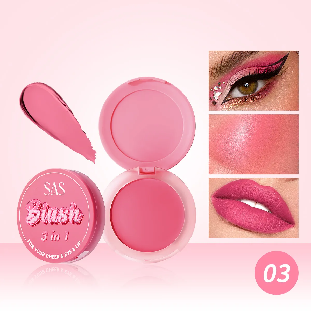 USHAS Blush Natural Glow Lightweight & Waterproof SAC002 11 ushas blush lightweight fine texture long lasting waterproof natural glow sac002 SPU926475795553 7856
