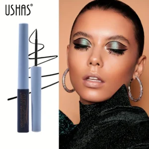 Liquid Glitter Eyeshadow & Waterproof Eyeliner - Long-Lasting USHAS