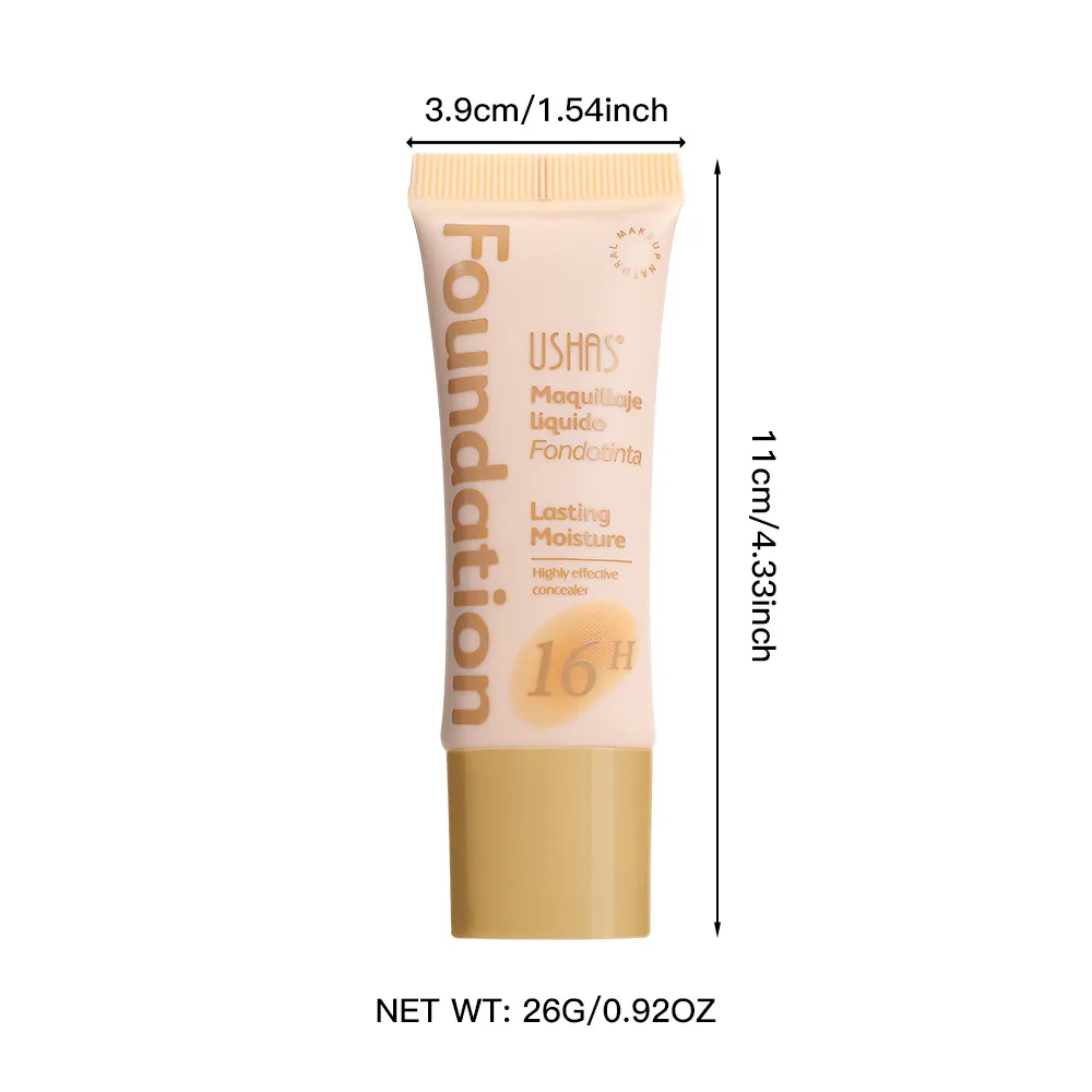 Full Coverage Concealer Foundation for Dark Circles & Acne UC100 - USHAS 6 ushas concealer foundation cover dark circles acne scars waterproof non fading uc100 SPU948119756366 10185