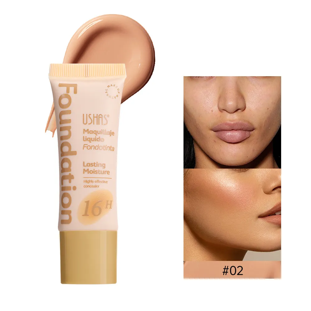 Full Coverage Concealer Foundation for Dark Circles & Acne UC100 - USHAS 10 ushas concealer foundation cover dark circles acne scars waterproof non fading uc100 SPU948119756366 10189