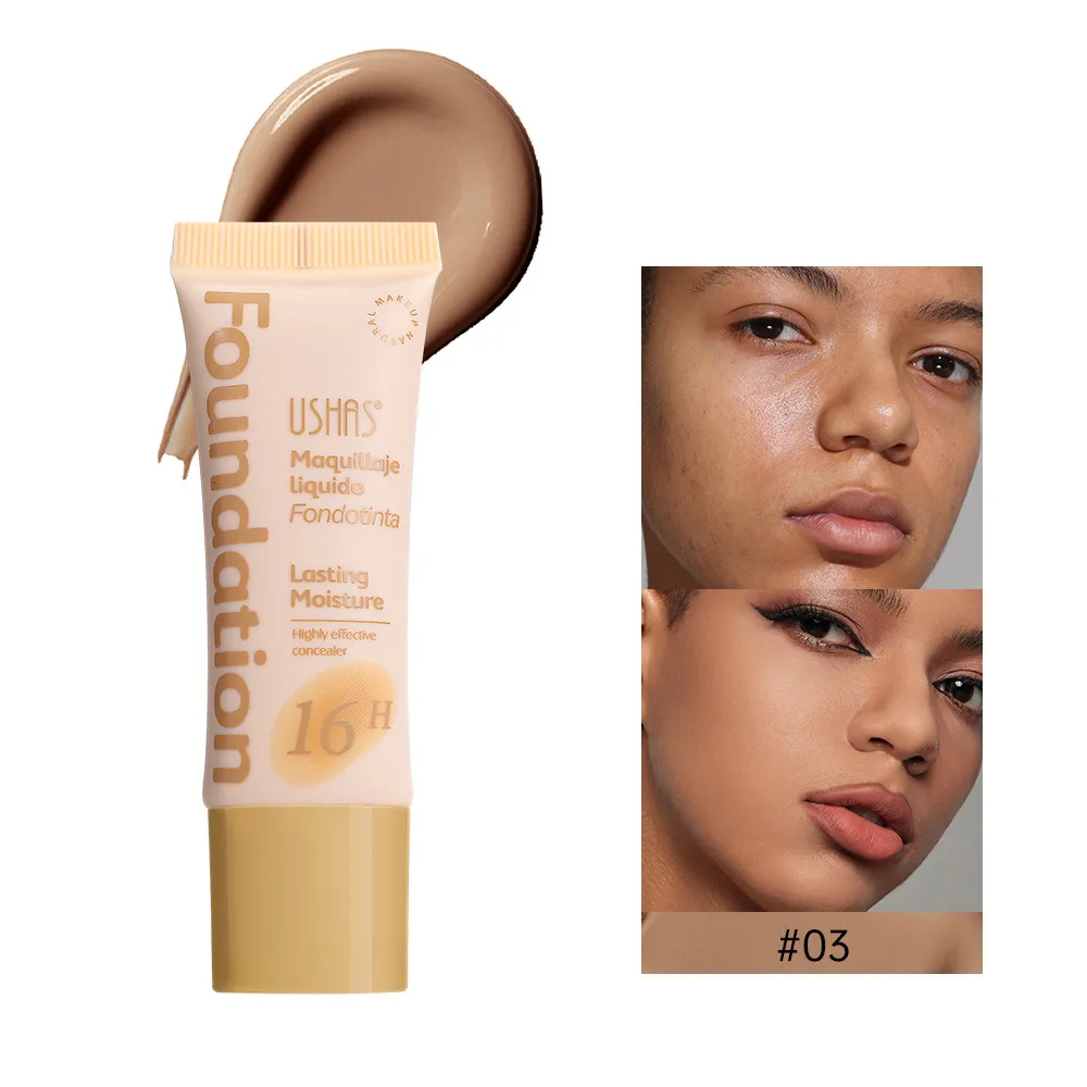 Full Coverage Concealer Foundation for Dark Circles & Acne UC100 - USHAS 11 ushas concealer foundation cover dark circles acne scars waterproof non fading uc100 SPU948119756366 10190