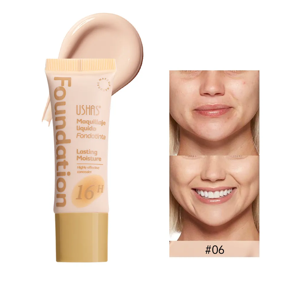 Full Coverage Concealer Foundation for Dark Circles & Acne UC100 - USHAS 14 ushas concealer foundation cover dark circles acne scars waterproof non fading uc100 SPU948119756366 10193