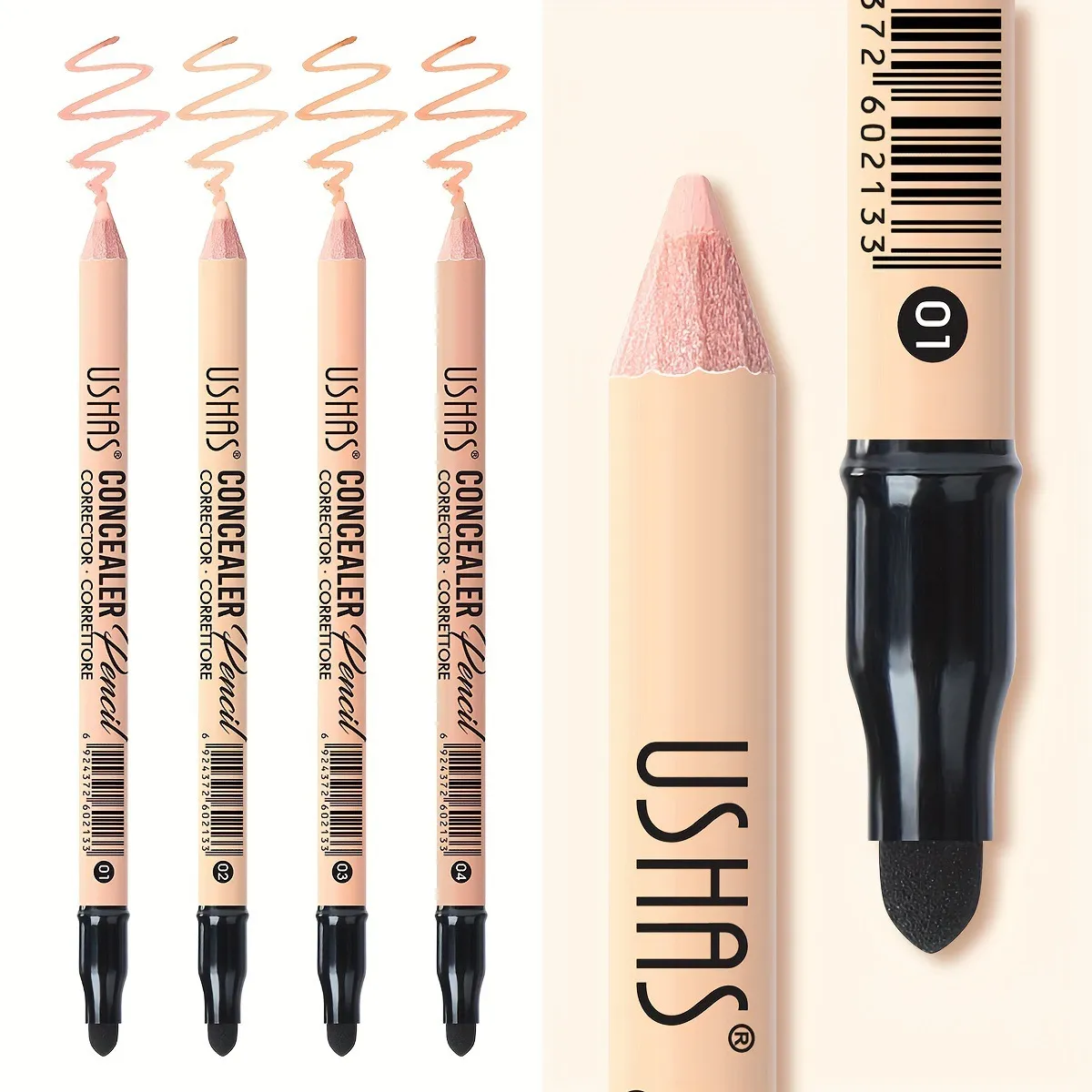 Moisturizing Concealer Pen Long-Lasting Acne Cover P1035 USHAS 1 ushas concealer long lasting cover acne brighten skin moisturizing concealer pen p1035 SPU768923943760 2086