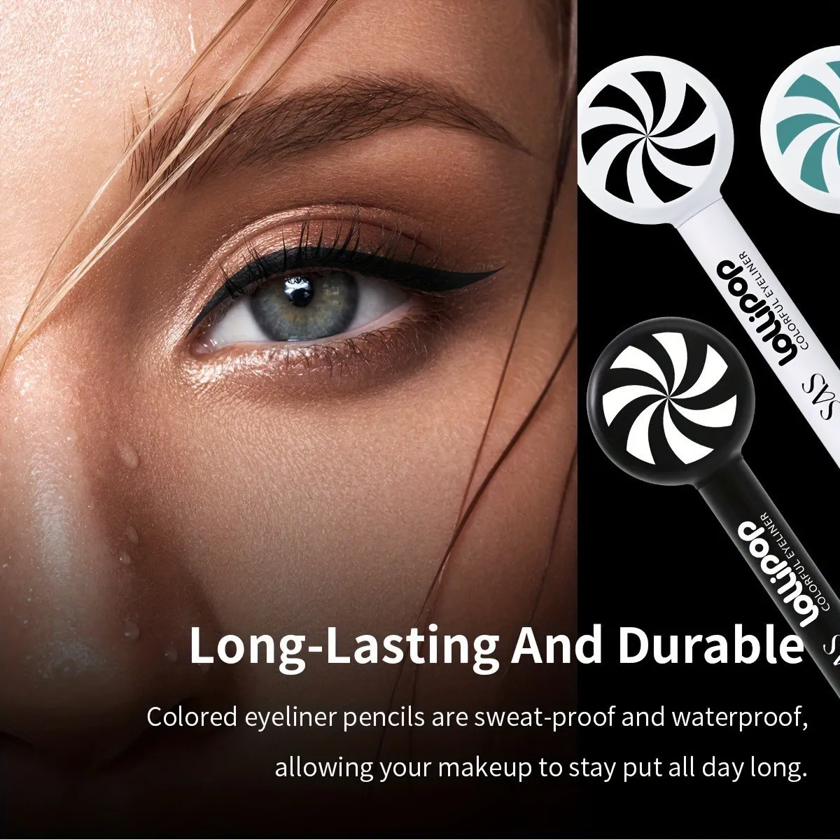 Waterproof Matte Eyeliner Pen Smudge-Proof Quick Dry SAC011 USHAS 5 ushas eyeliner pen waterproof oil proof quick dry smudge proof matte eyeliner sac011 SPU820188157427 4357