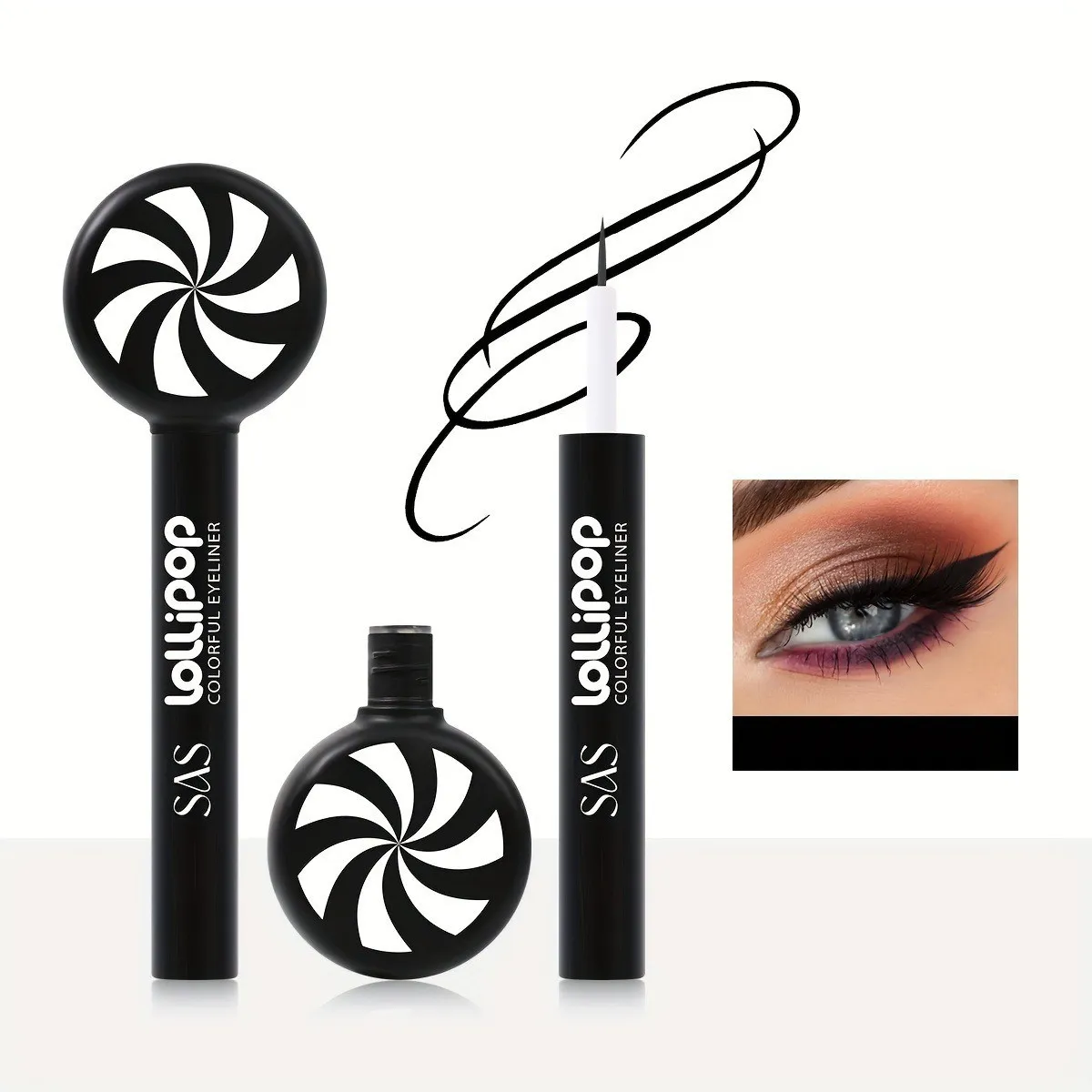 Waterproof Matte Eyeliner Pen Smudge-Proof Quick Dry SAC011 USHAS 13 ushas eyeliner pen waterproof oil proof quick dry smudge proof matte eyeliner sac011 SPU820188157427 4365