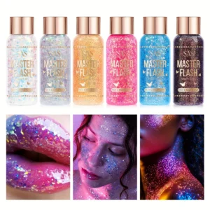 Glitter Highlighter Eyeshadow for Dazzling Brightening SAC057 USHAS