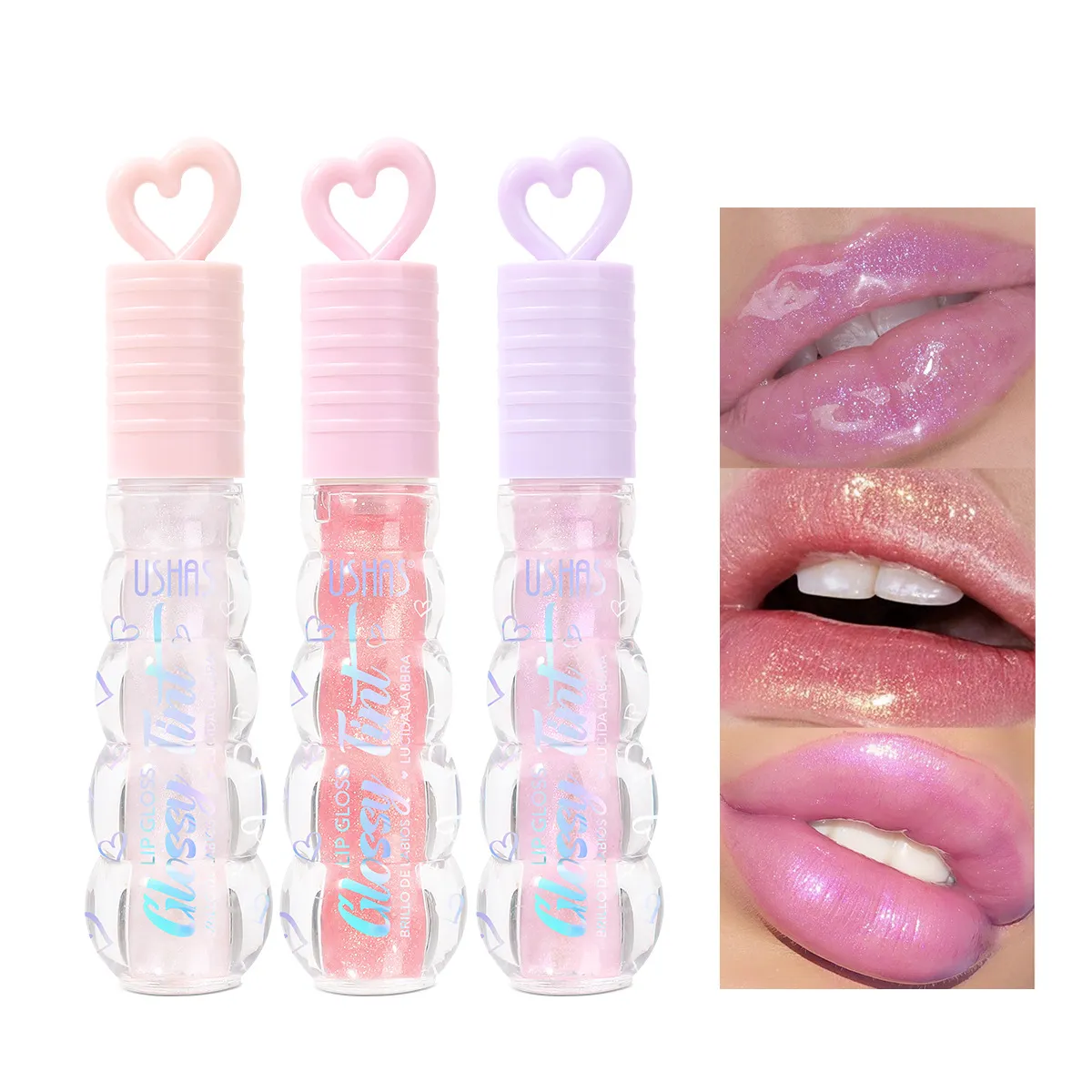 Glitter Pearl Lip Stain Waterproof & Hydrating Lip Oil UC084 USHAS 1 ushas glitter pearl lip stain waterproof moisturizing hydrating lip oil uc084 SPU946901719712 9613
