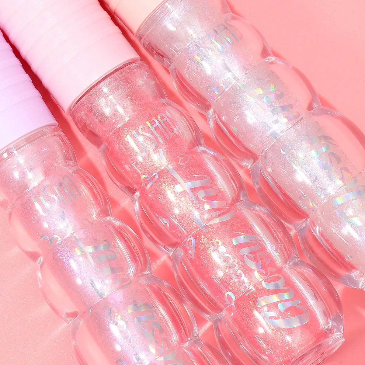 Glitter Pearl Lip Stain Waterproof & Hydrating Lip Oil UC084 USHAS 5 ushas glitter pearl lip stain waterproof moisturizing hydrating lip oil uc084 SPU946901719712 9617