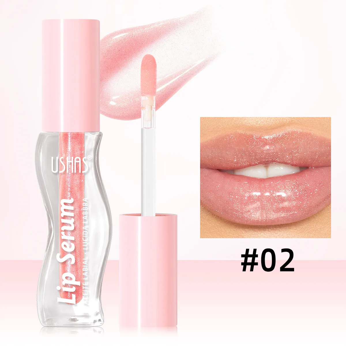 Long-Lasting Lip Gloss Non-Sticky Pigmented UC149 USHAS 2 ushas lip gloss non fading non sticky lipstick lip stain long lasting pigmented uc149 SPU946975782655 9750