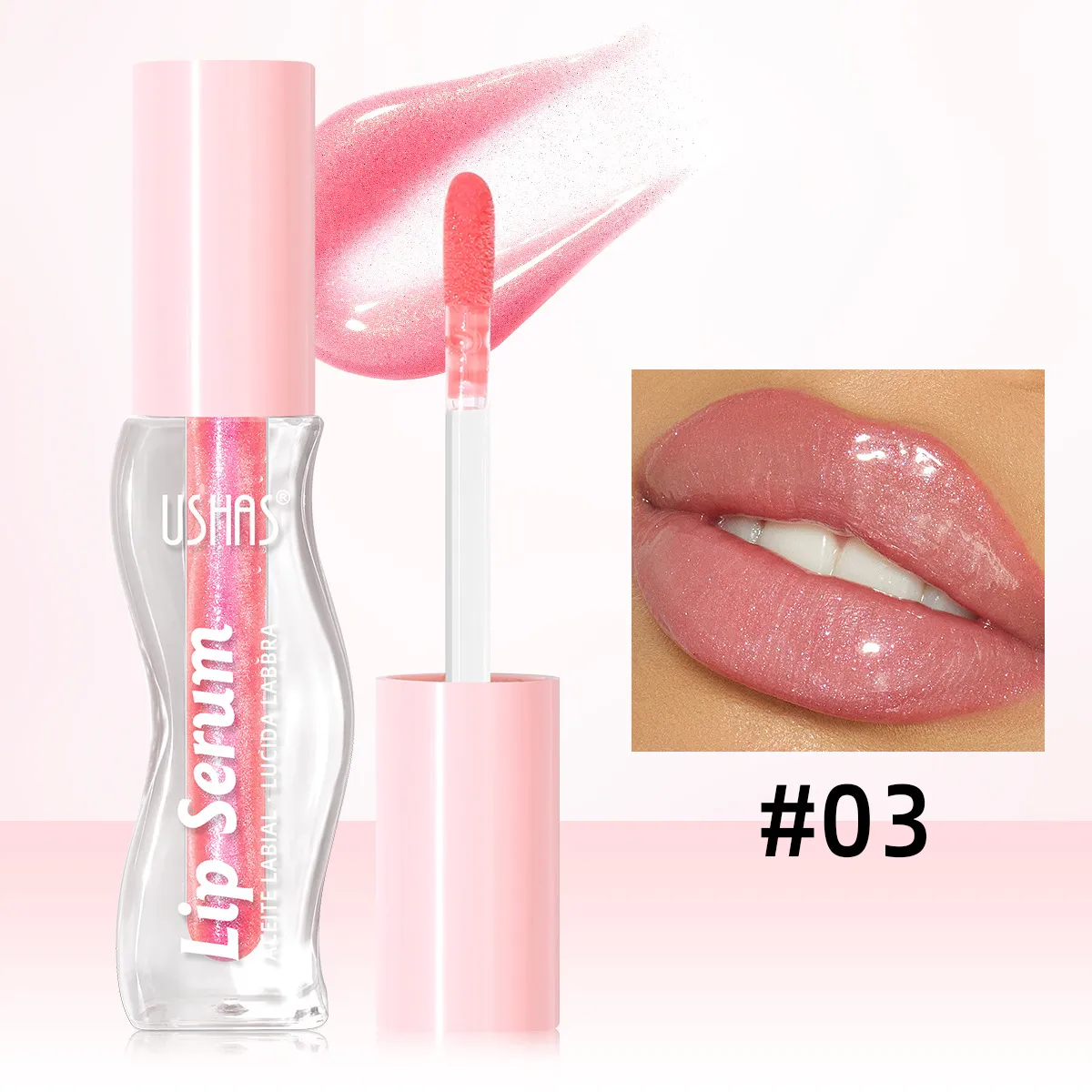 Long-Lasting Lip Gloss Non-Sticky Pigmented UC149 USHAS 3 ushas lip gloss non fading non sticky lipstick lip stain long lasting pigmented uc149 SPU946975782655 9751