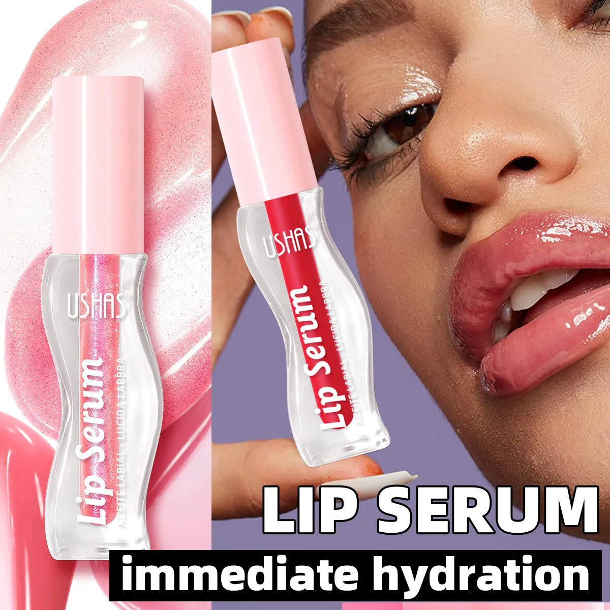 Long-Lasting Lip Gloss Non-Sticky Pigmented UC149 USHAS 7 ushas lip gloss non fading non sticky lipstick lip stain long lasting pigmented uc149 SPU946975782655 9755