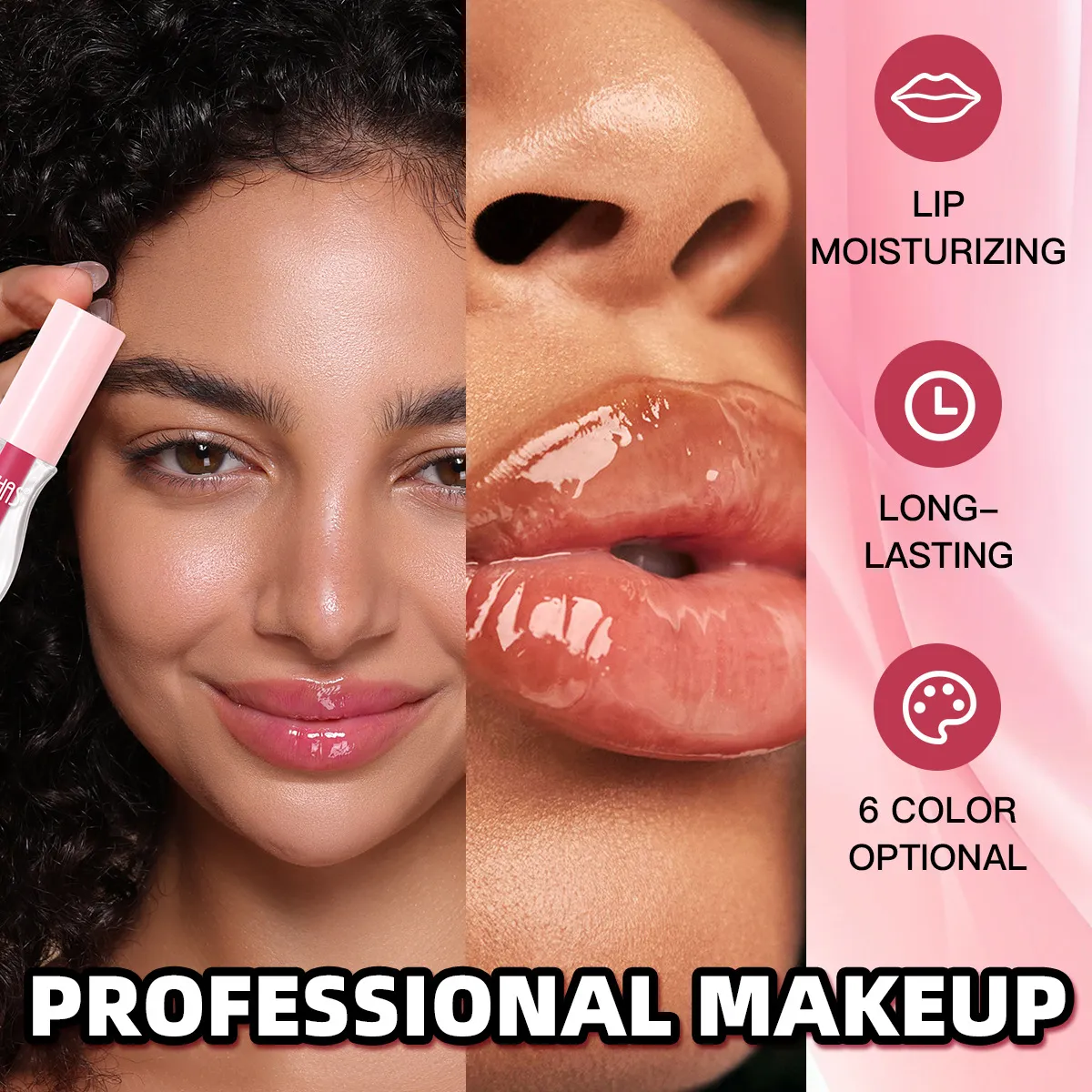 Long-Lasting Lip Gloss Non-Sticky Pigmented UC149 USHAS 8 ushas lip gloss non fading non sticky lipstick lip stain long lasting pigmented uc149 SPU946975782655 9756