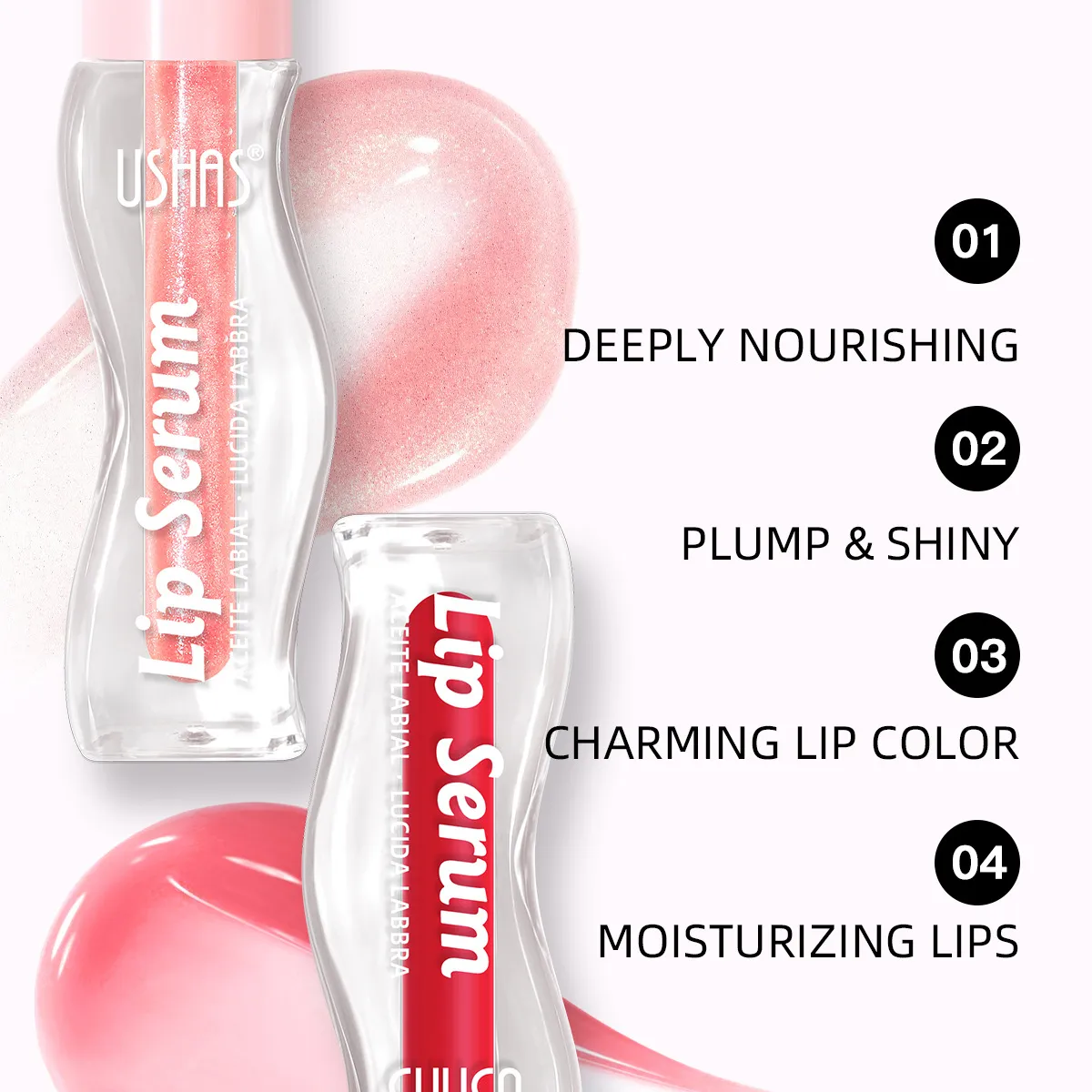 Long-Lasting Lip Gloss Non-Sticky Pigmented UC149 USHAS 9 ushas lip gloss non fading non sticky lipstick lip stain long lasting pigmented uc149 SPU946975782655 9757