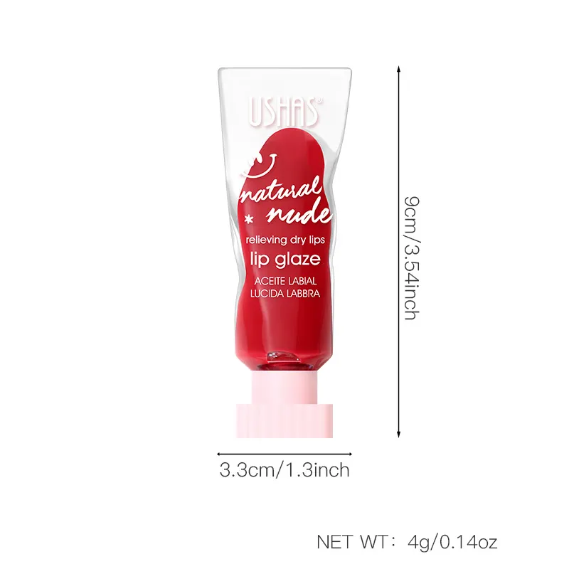 USHAS Lip Stain Moisturizing Long-Lasting Lip Gloss ULG004 1 ushas lip stain moisturizing hydrating long lasting brightening lip balm lip gloss ulg004 SPU968371168268 10744
