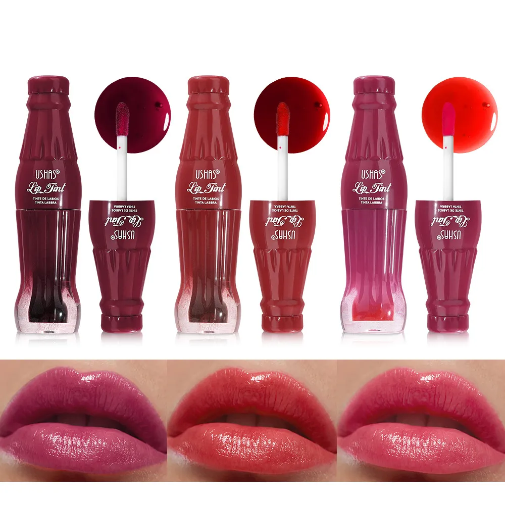 Smudge-Proof Lip Stain Waterproof Non-Fading Lip Gloss UC139 USHAS 1 ushas lipstick smudge proof lip stain waterproof non fading lip gloss uc139 SPU946523491350 9523