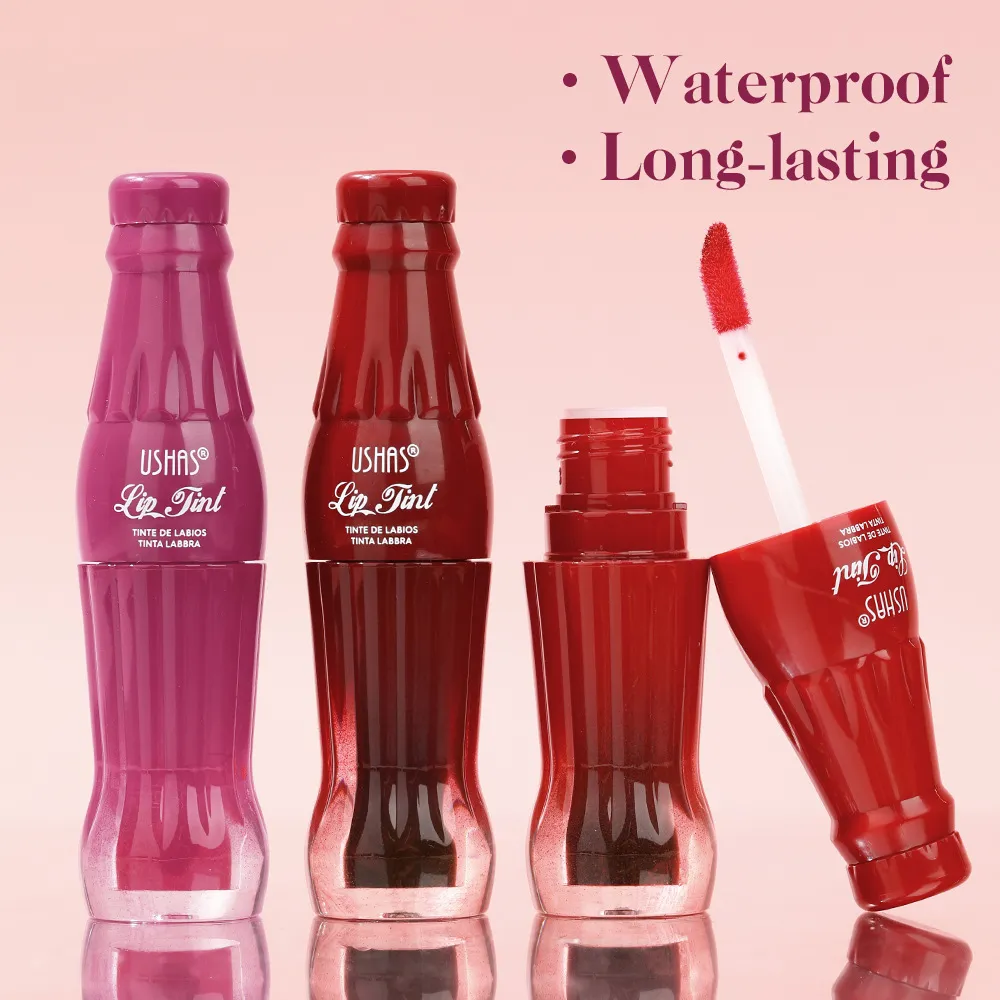Smudge-Proof Lip Stain Waterproof Non-Fading Lip Gloss UC139 USHAS 6 ushas lipstick smudge proof lip stain waterproof non fading lip gloss uc139 SPU946523491350 9528