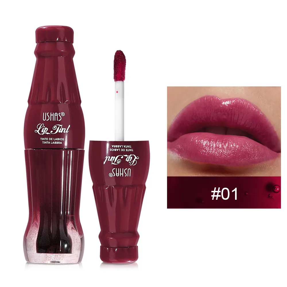 Smudge-Proof Lip Stain Waterproof Non-Fading Lip Gloss UC139 USHAS 8 ushas lipstick smudge proof lip stain waterproof non fading lip gloss uc139 SPU946523491350 9530
