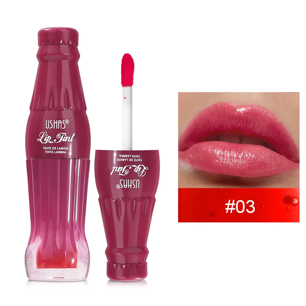 Smudge-Proof Lip Stain Waterproof Non-Fading Lip Gloss UC139 USHAS 10 ushas lipstick smudge proof lip stain waterproof non fading lip gloss uc139 SPU946523491350 9532