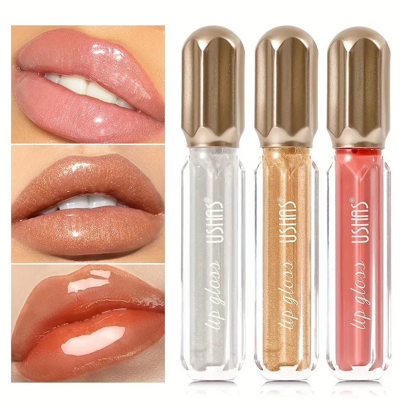 USHAS Liquid Lipstick Review: The Good, The Bad & The Lasting Gloss 1 USHAS Liquid Lipstick tube held in hand, showing the glossy finish