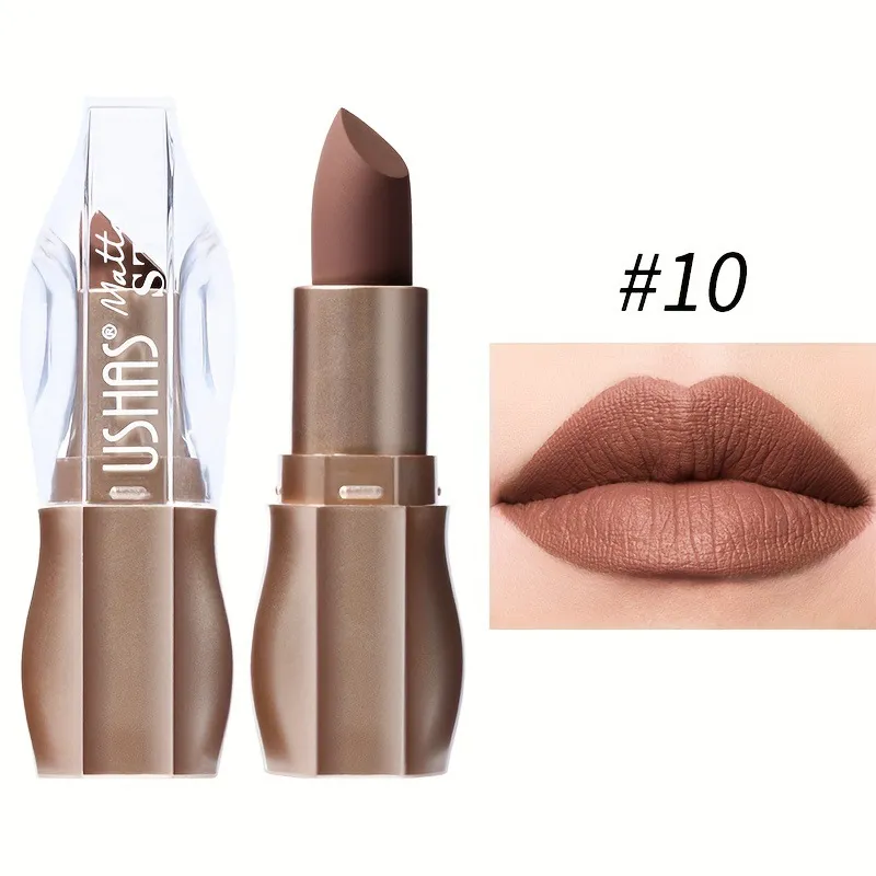 Long-Lasting Moisturizing Smudge-Proof Lipstick LP2286 - USHAS 10 ushas long lasting moisturizing smudge proof lipstick lp2286 SPU909334874667 7229