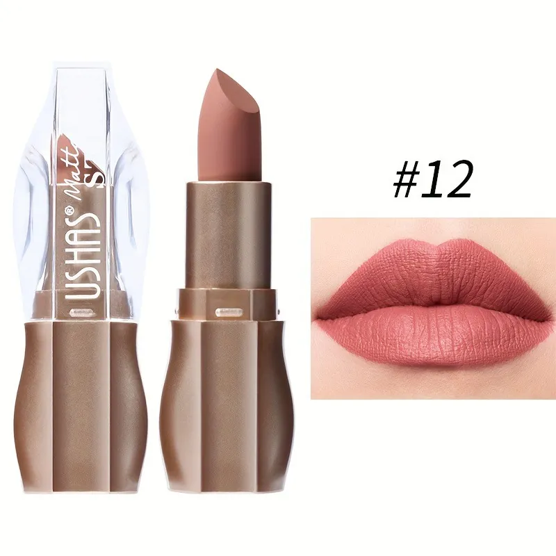 Long-Lasting Moisturizing Smudge-Proof Lipstick LP2286 - USHAS 12 ushas long lasting moisturizing smudge proof lipstick lp2286 SPU909334874667 7231