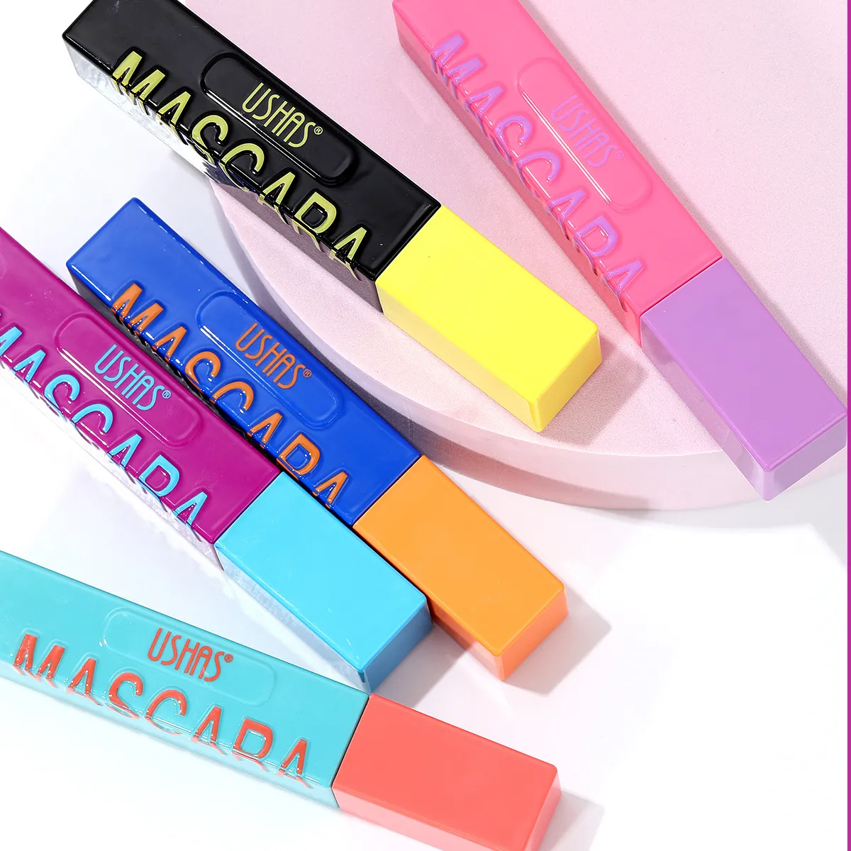 Volumizing Smudge-Proof Mascara for Lengthening UC035 - USHAS 14 ushas mascara volumizing lengthening natural 6 color smudge proof mascara uc035 SPU957943411134 10336
