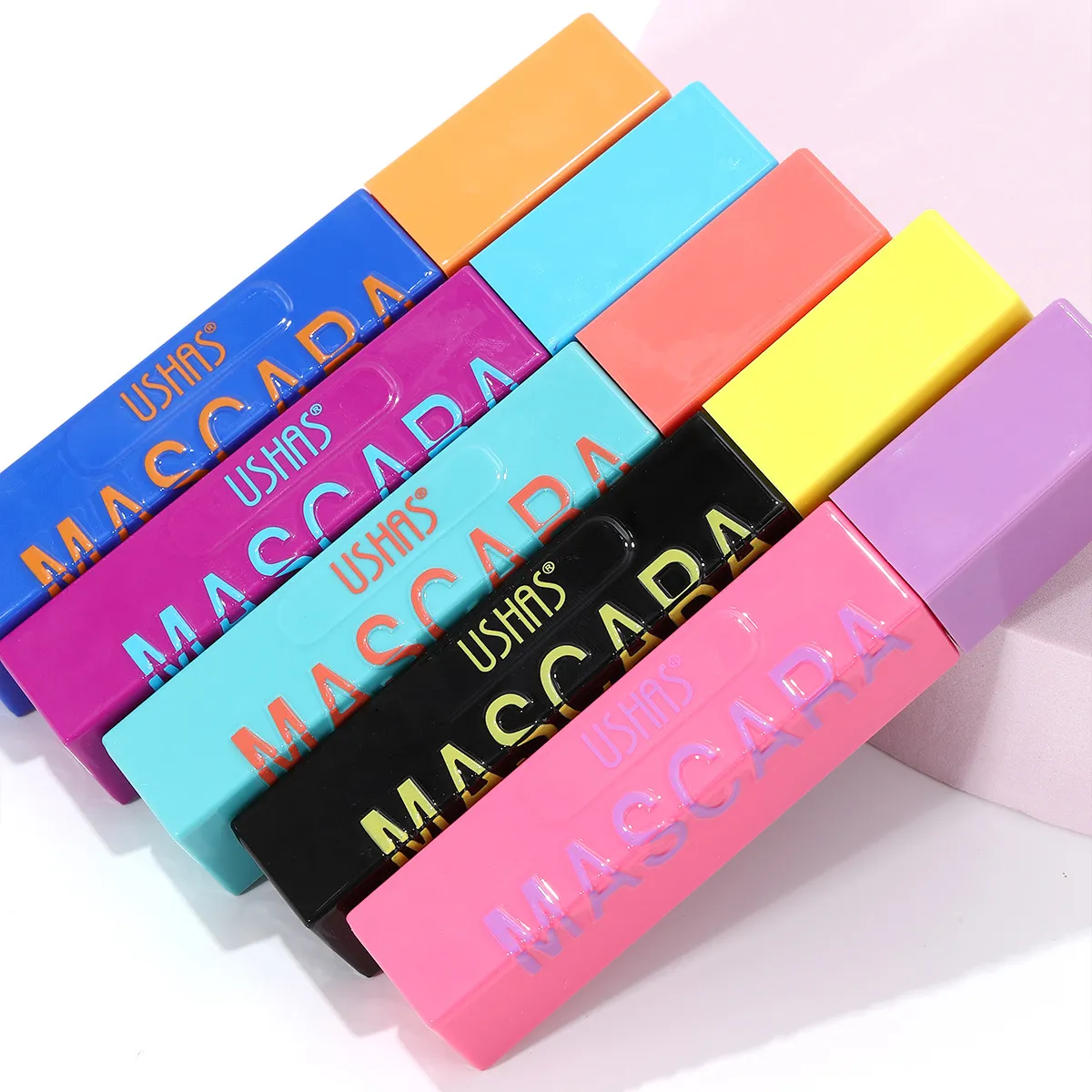 Volumizing Smudge-Proof Mascara for Lengthening UC035 - USHAS 15 ushas mascara volumizing lengthening natural 6 color smudge proof mascara uc035 SPU957943411134 10337