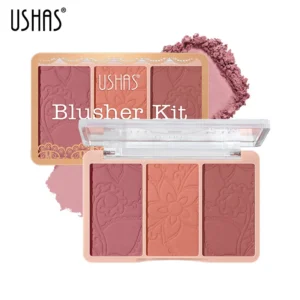 3-Color Gradient Blush Palette Natural Nude Contour USHAS