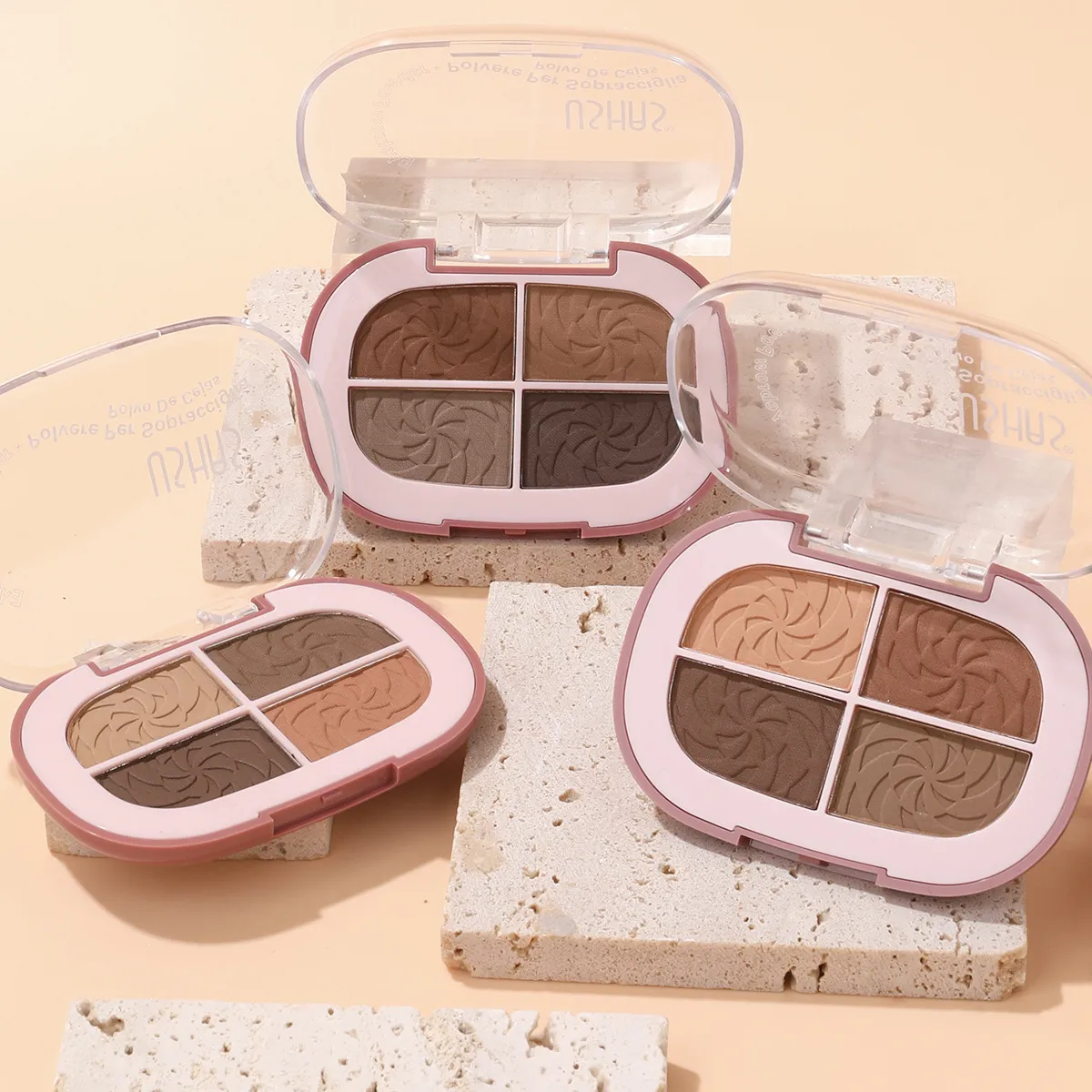 USHAS Natural Contour 4-Compartment Brow Powder UF100 12 ushas natural contour fine 4 compartment brow powder uf100 SPU947634413760 10040