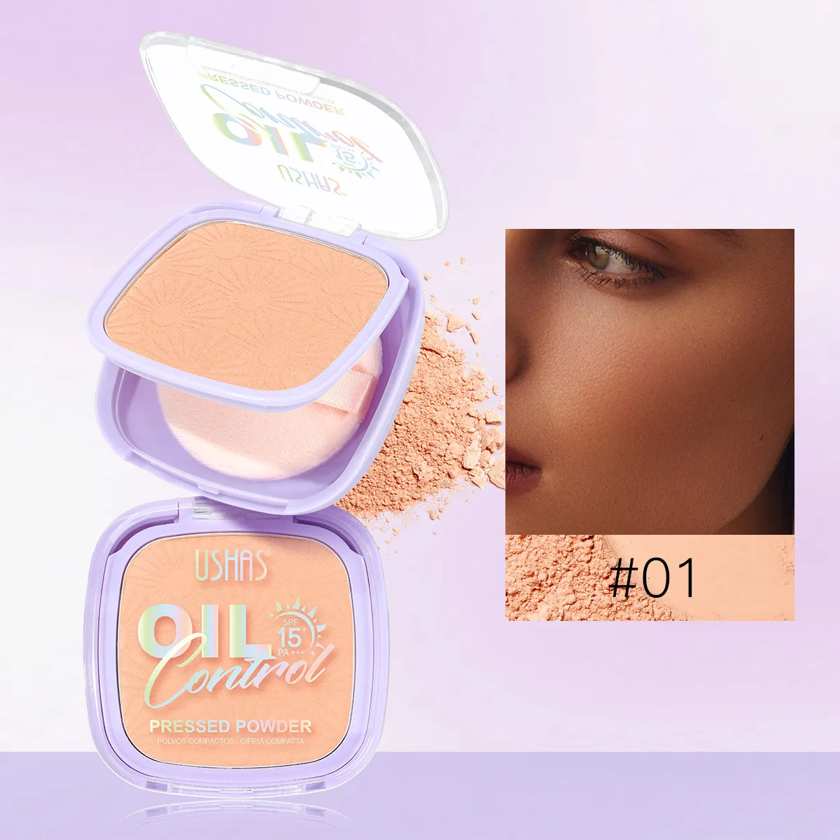 Oil Control Setting Powder & Facial Contour Concealer UF079 - USHAS 1 ushas powder oil control concealer facial contour setting powder uf079 SPU943770438157 9279