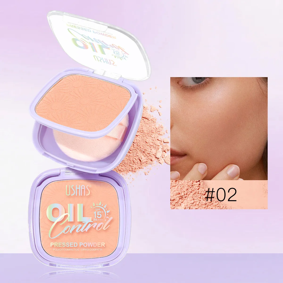 Oil Control Setting Powder & Facial Contour Concealer UF079 - USHAS 2 ushas powder oil control concealer facial contour setting powder uf079 SPU943770438157 9280