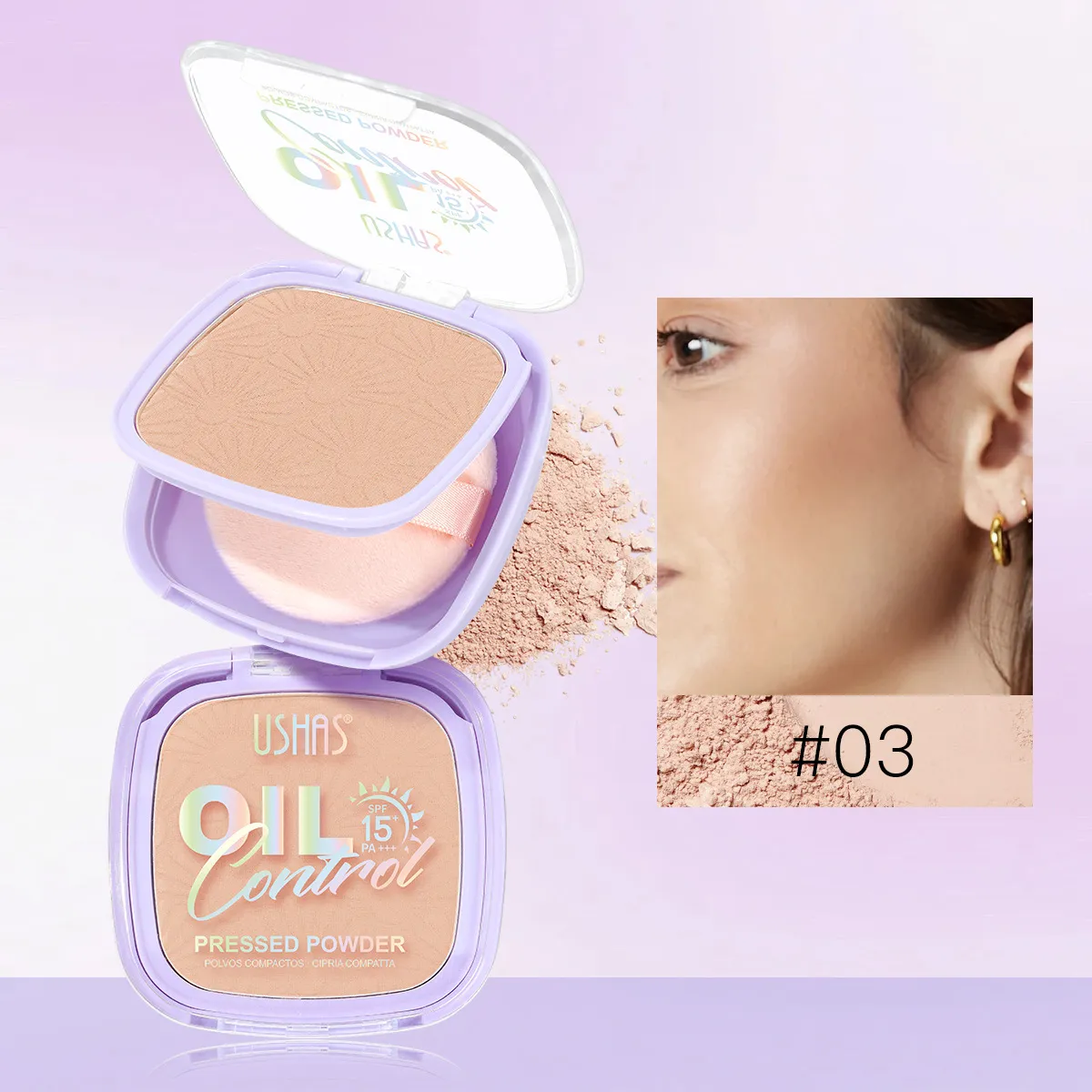 Oil Control Setting Powder & Facial Contour Concealer UF079 - USHAS 3 ushas powder oil control concealer facial contour setting powder uf079 SPU943770438157 9281