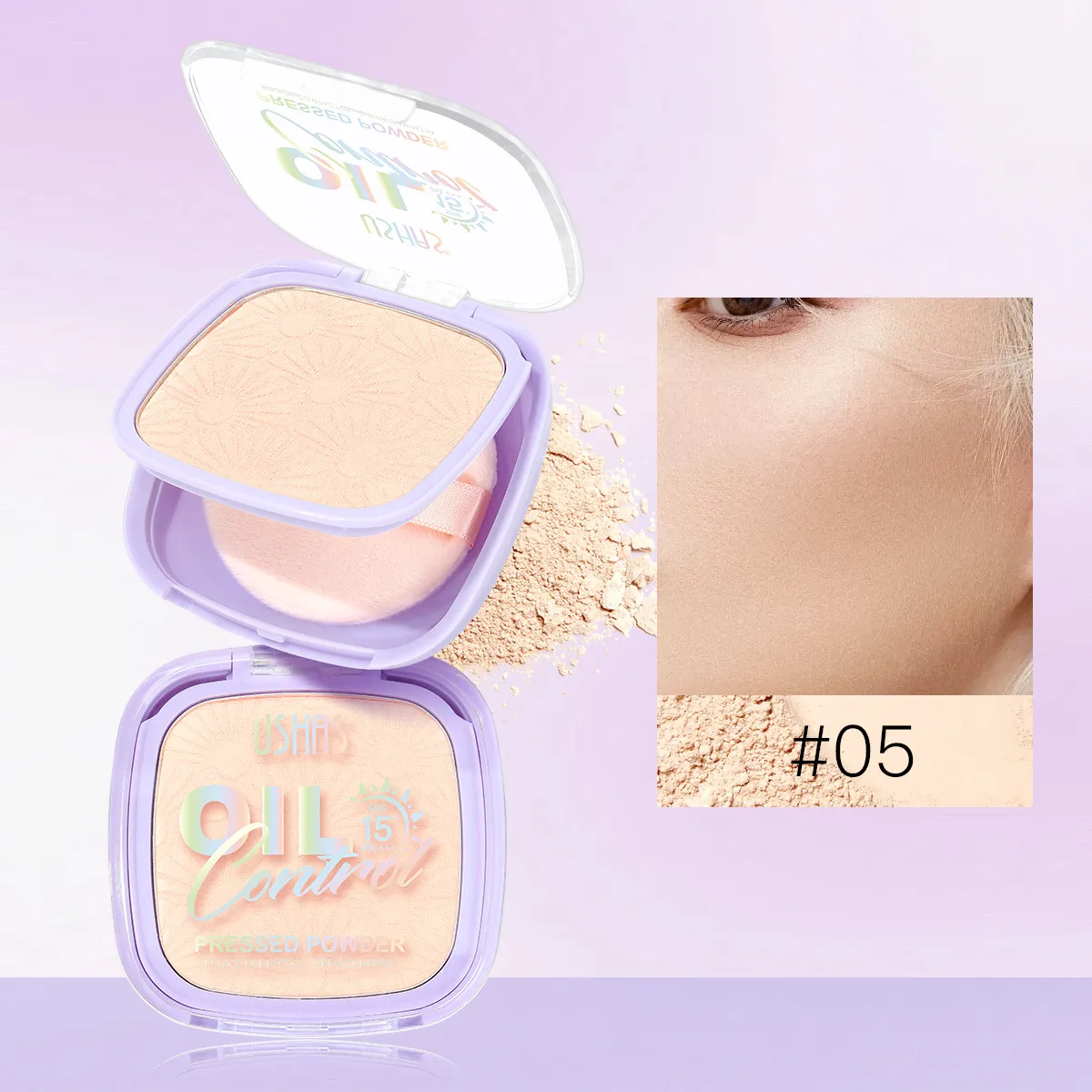 Oil Control Setting Powder & Facial Contour Concealer UF079 - USHAS 5 ushas powder oil control concealer facial contour setting powder uf079 SPU943770438157 9283