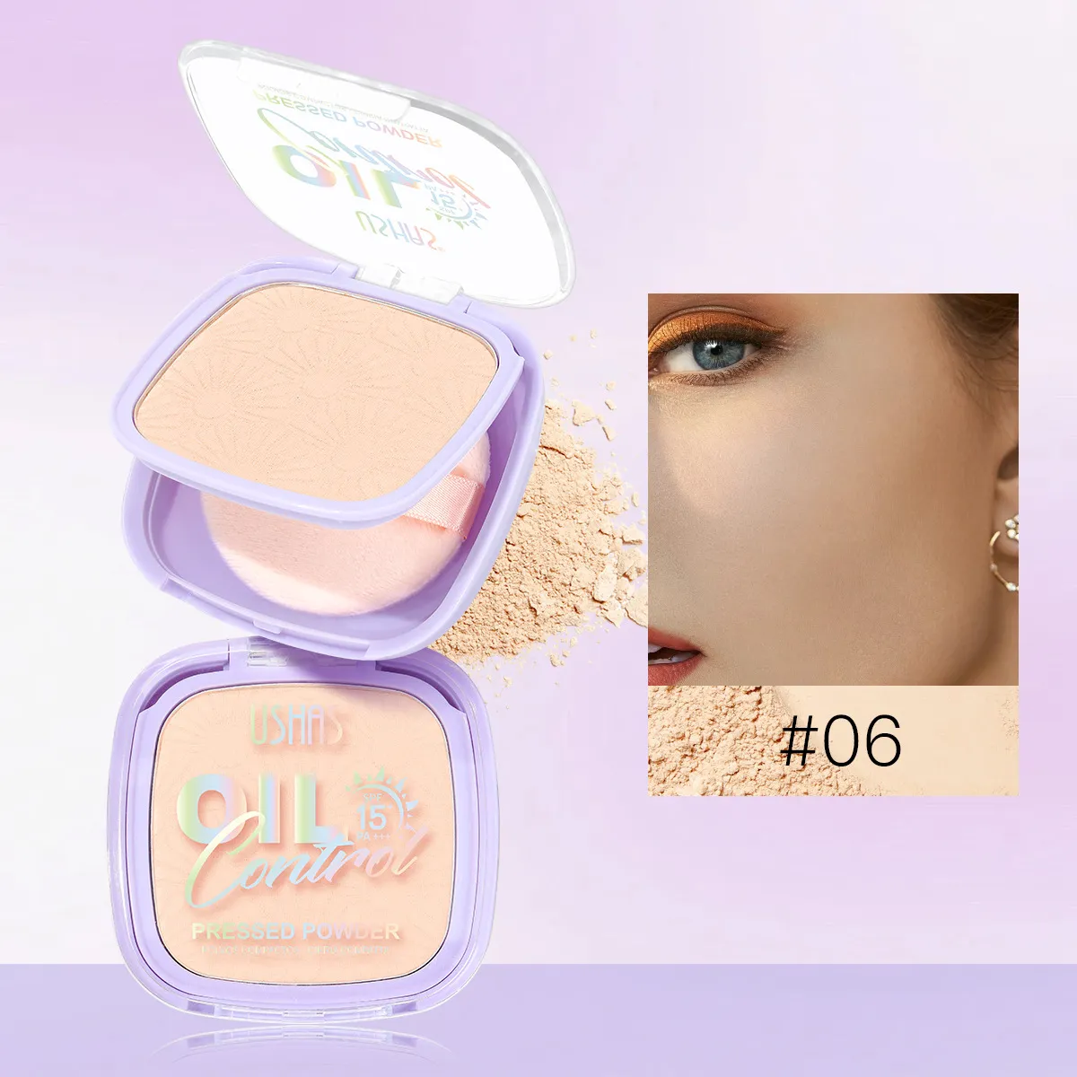 Oil Control Setting Powder & Facial Contour Concealer UF079 - USHAS 6 ushas powder oil control concealer facial contour setting powder uf079 SPU943770438157 9284