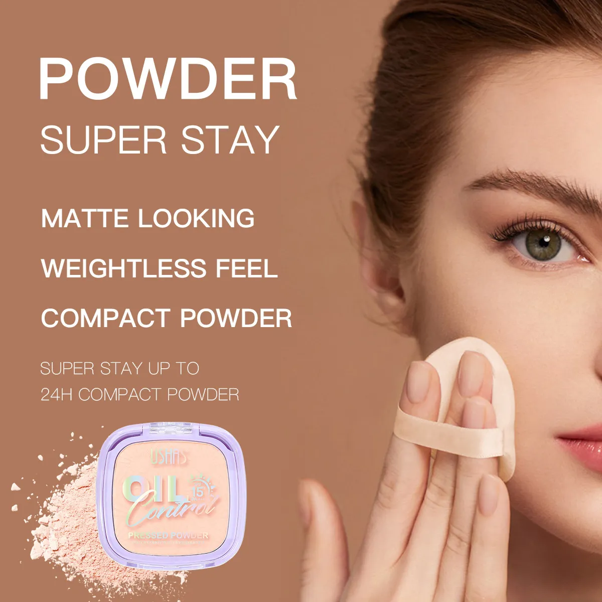 Oil Control Setting Powder & Facial Contour Concealer UF079 - USHAS 12 ushas powder oil control concealer facial contour setting powder uf079 SPU943770438157 9290