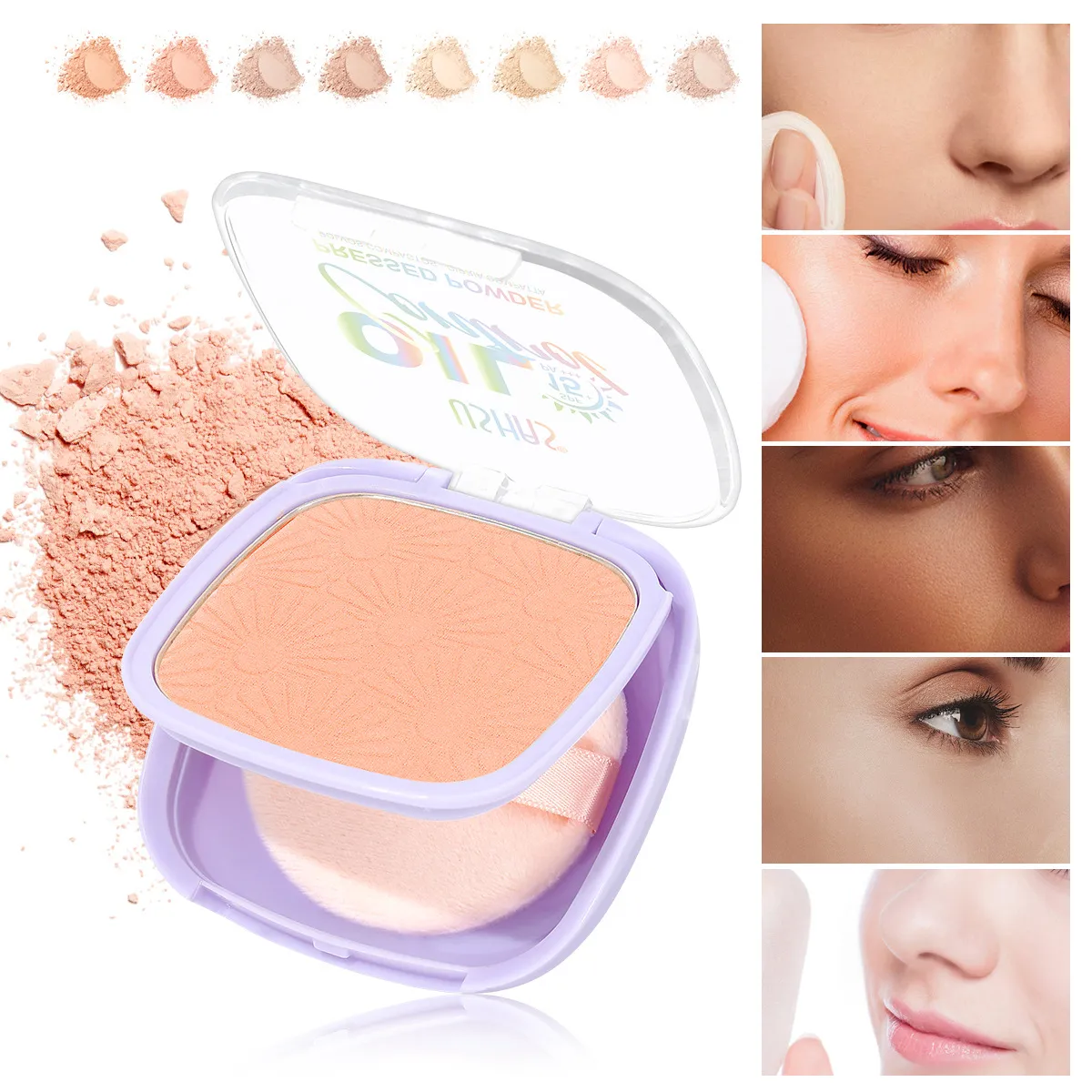 Oil Control Setting Powder & Facial Contour Concealer UF079 - USHAS 18 ushas powder oil control concealer facial contour setting powder uf079 SPU943770438157 9296