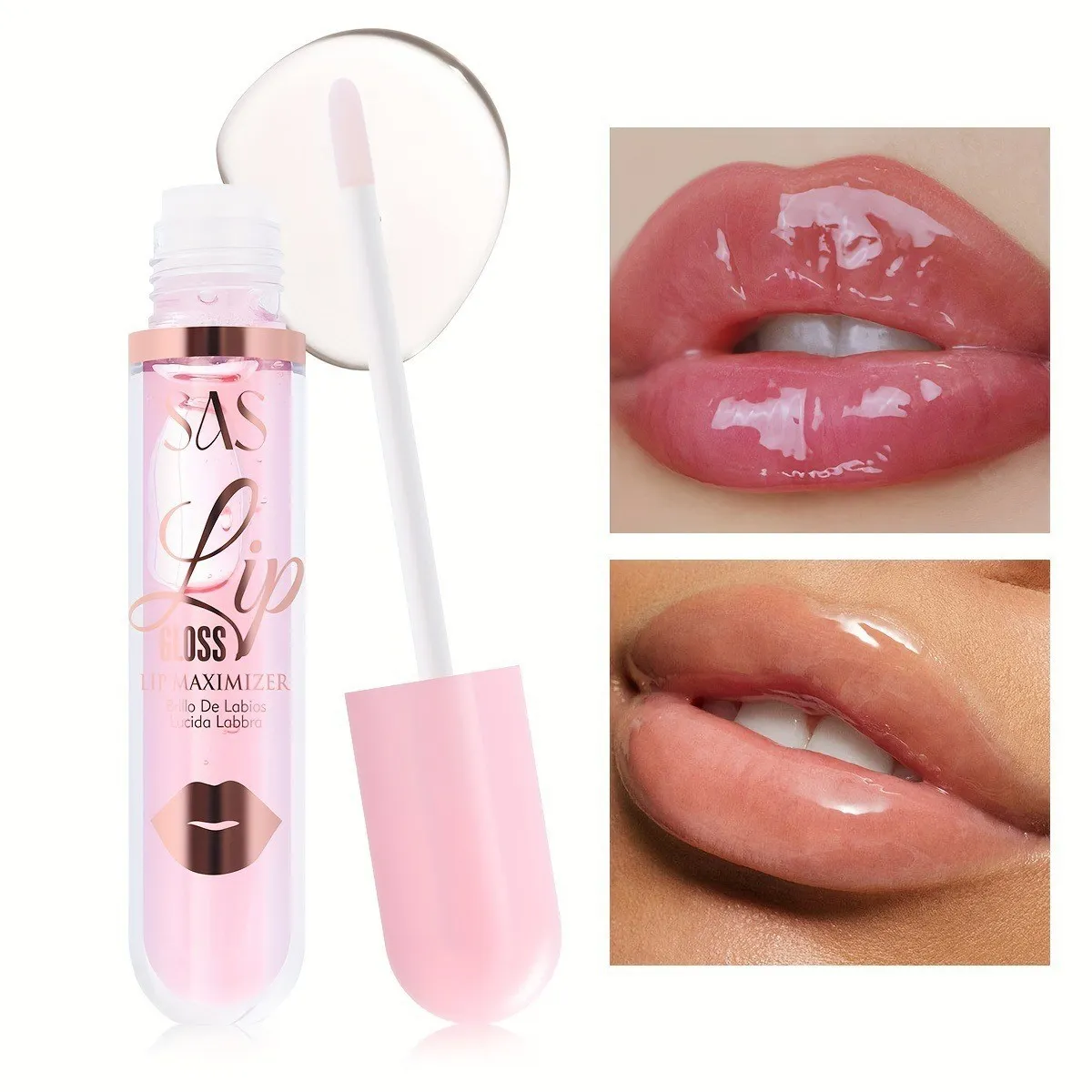 Transparent Lip Gloss Moisturizing & Long-Lasting SAC053 - USHAS 1 ushas transparent lip gloss moisturizing long lasting hydrating waterproof smudge proof lip stain sac053 SPU820161031551 4333