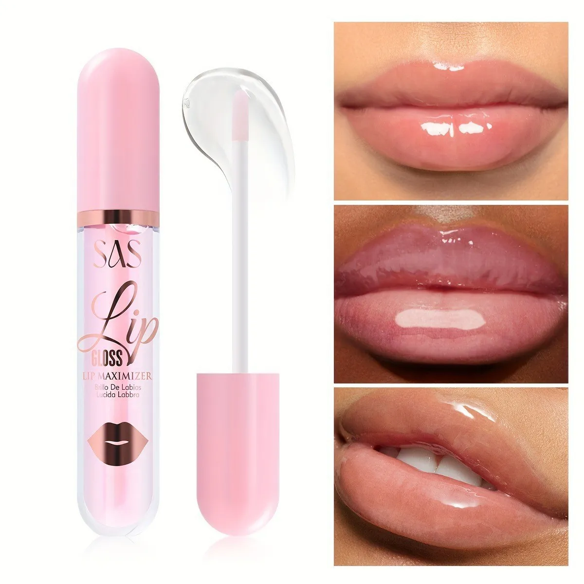 Transparent Lip Gloss Moisturizing & Long-Lasting SAC053 - USHAS 2 ushas transparent lip gloss moisturizing long lasting hydrating waterproof smudge proof lip stain sac053 SPU820161031551 4334