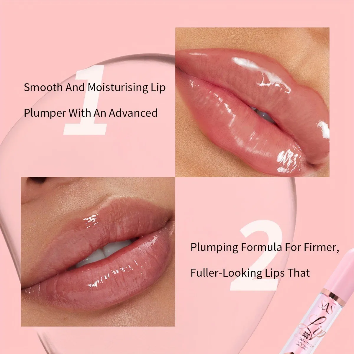 Transparent Lip Gloss Moisturizing & Long-Lasting SAC053 - USHAS 3 ushas transparent lip gloss moisturizing long lasting hydrating waterproof smudge proof lip stain sac053 SPU820161031551 4335