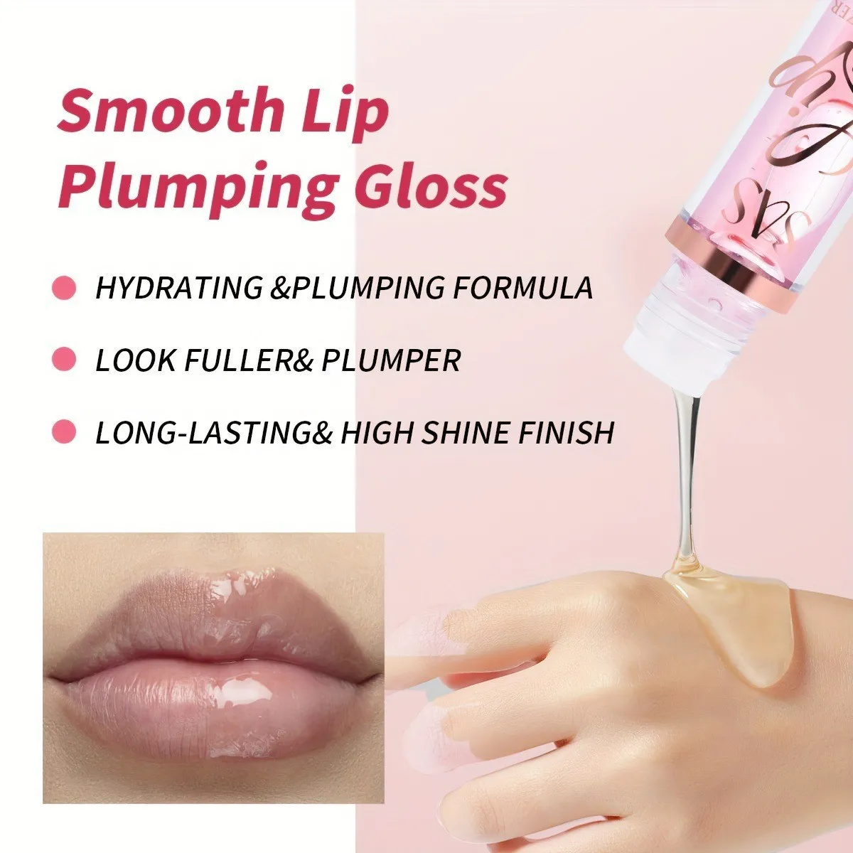 Transparent Lip Gloss Moisturizing & Long-Lasting SAC053 - USHAS 4 ushas transparent lip gloss moisturizing long lasting hydrating waterproof smudge proof lip stain sac053 SPU820161031551 4336