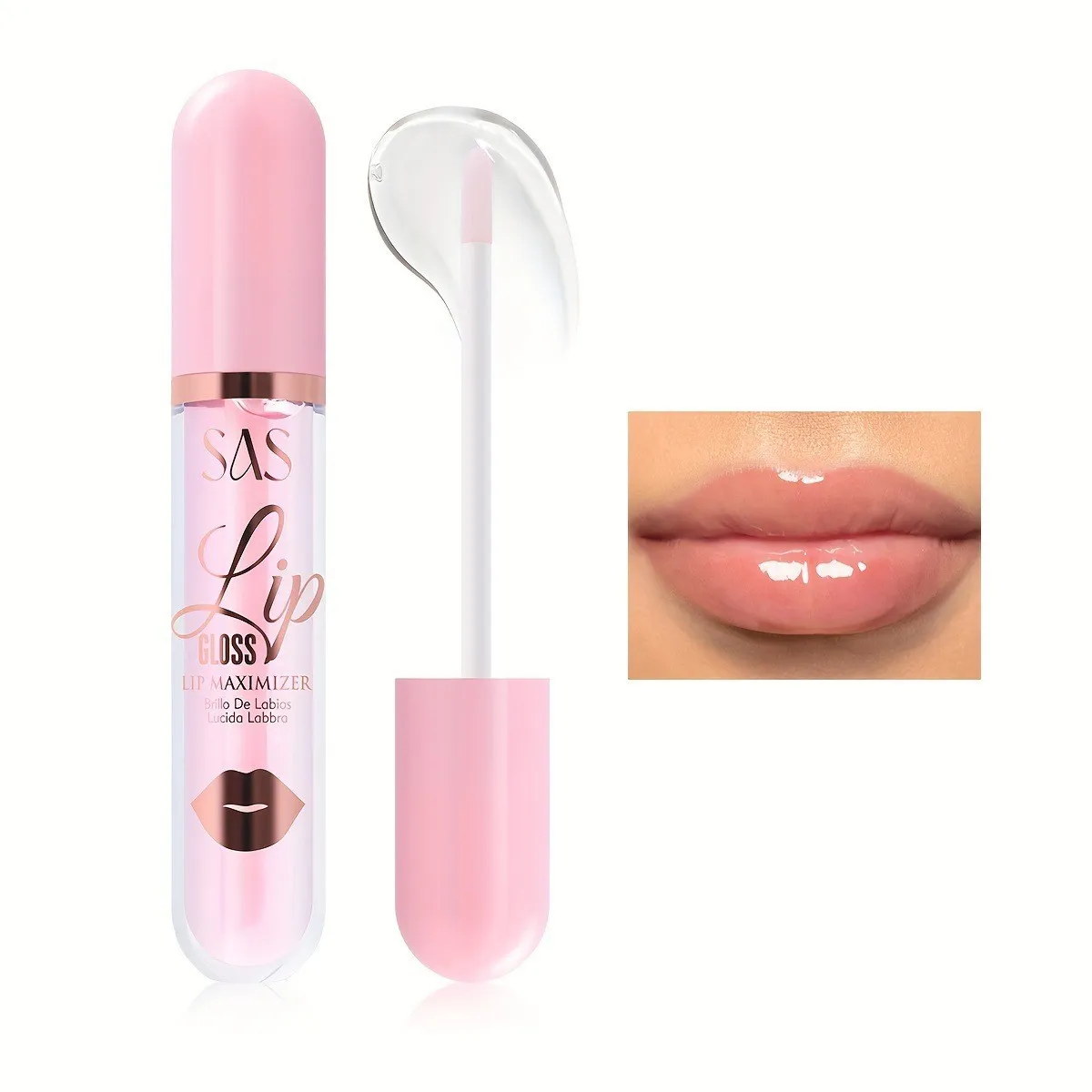 Transparent Lip Gloss Moisturizing & Long-Lasting SAC053 - USHAS 9 ushas transparent lip gloss moisturizing long lasting hydrating waterproof smudge proof lip stain sac053 SPU820161031551 4341